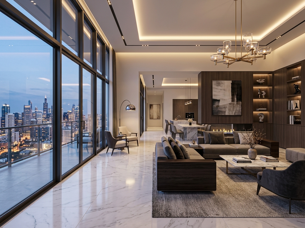 Storyboard frame for residential 3D walkthrough