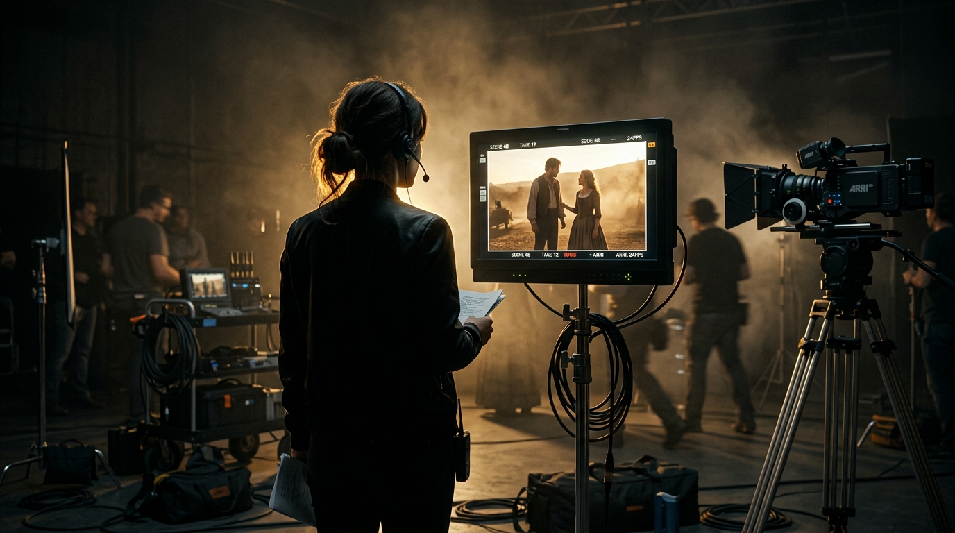 TVC storyboard and director monitor
